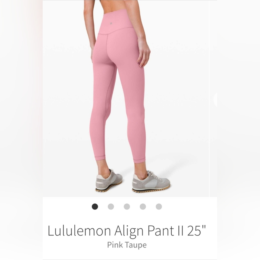 RARE NWT 🍋Lululemon🍋 Align Leggings Pink Taupe Size 2